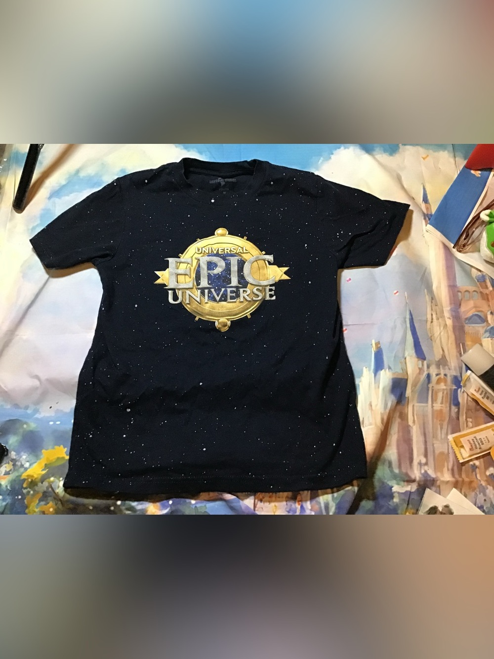 Universal Epic universe blue youth t-shirt size medium